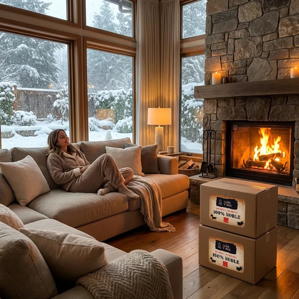 Caja Roble Chimenea 35L en Orense