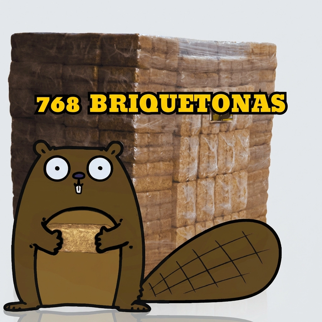 Comprar palet briquetas 1200kg en Avila - Briquetas RUF envío a domicilio