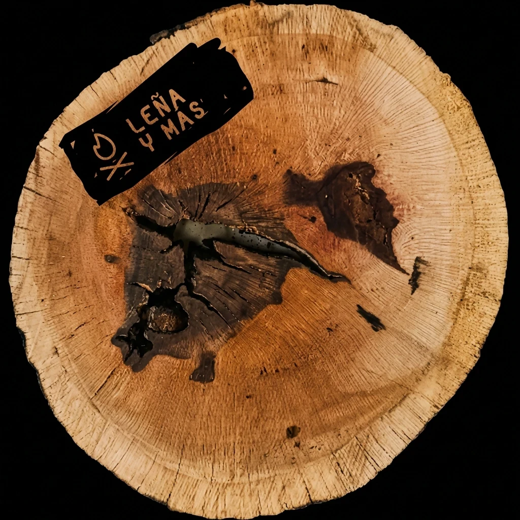 Rodaja de Encina Rústica - E2 (Con Agujero)