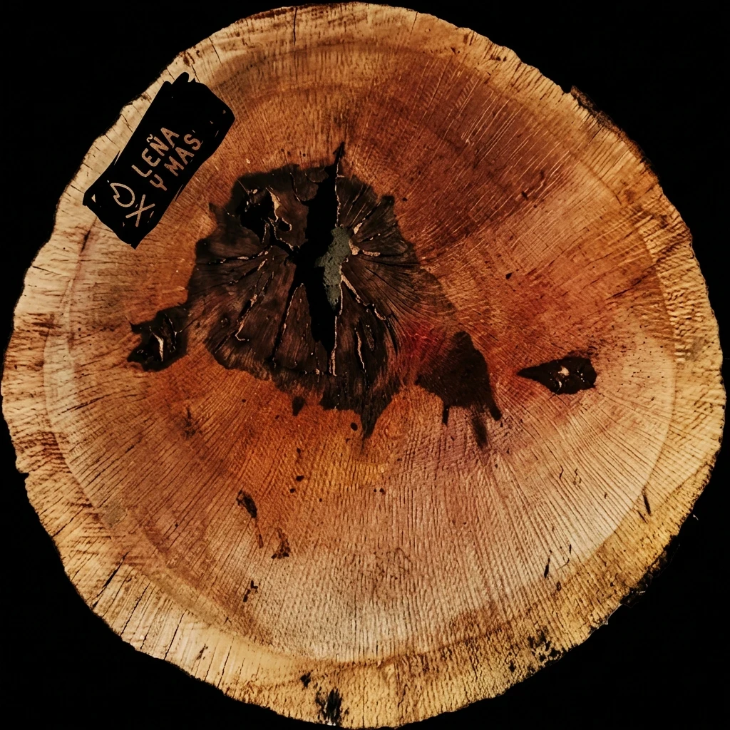 Rodaja de Encina Rústica - E30 (Con Agujero)