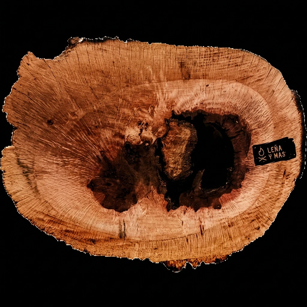 Rodaja de Encina Rústica - E5 (Con Agujero)