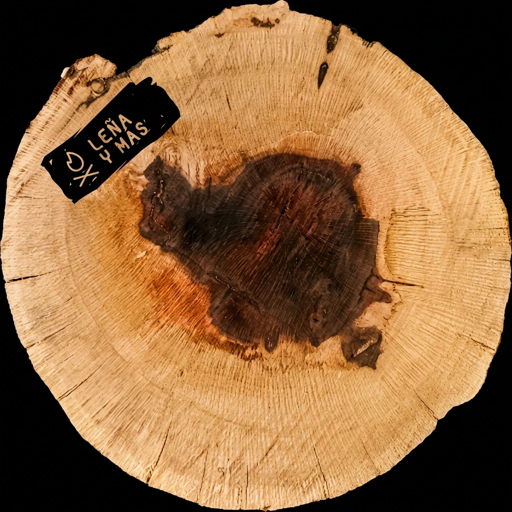 Rodaja de Encina Rústica - E19 (Sin Agujero)