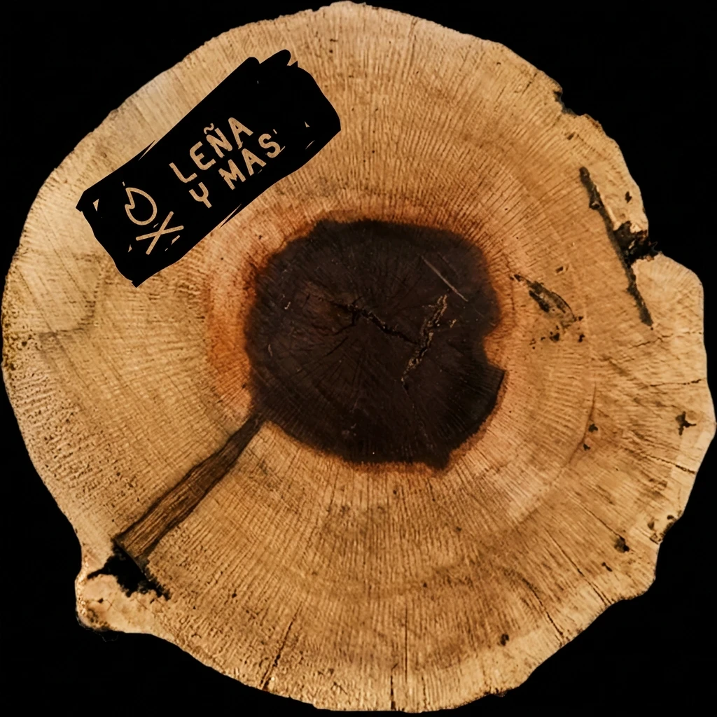 Rodaja de Encina Rústica - E27 (Sin Agujero)