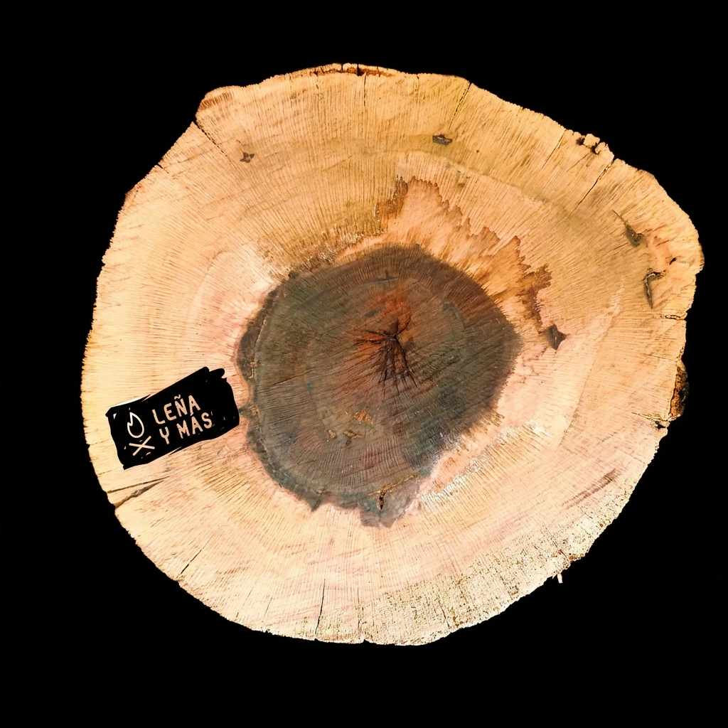 Rodaja de Encina Rústica - E43 (Sin Agujero)