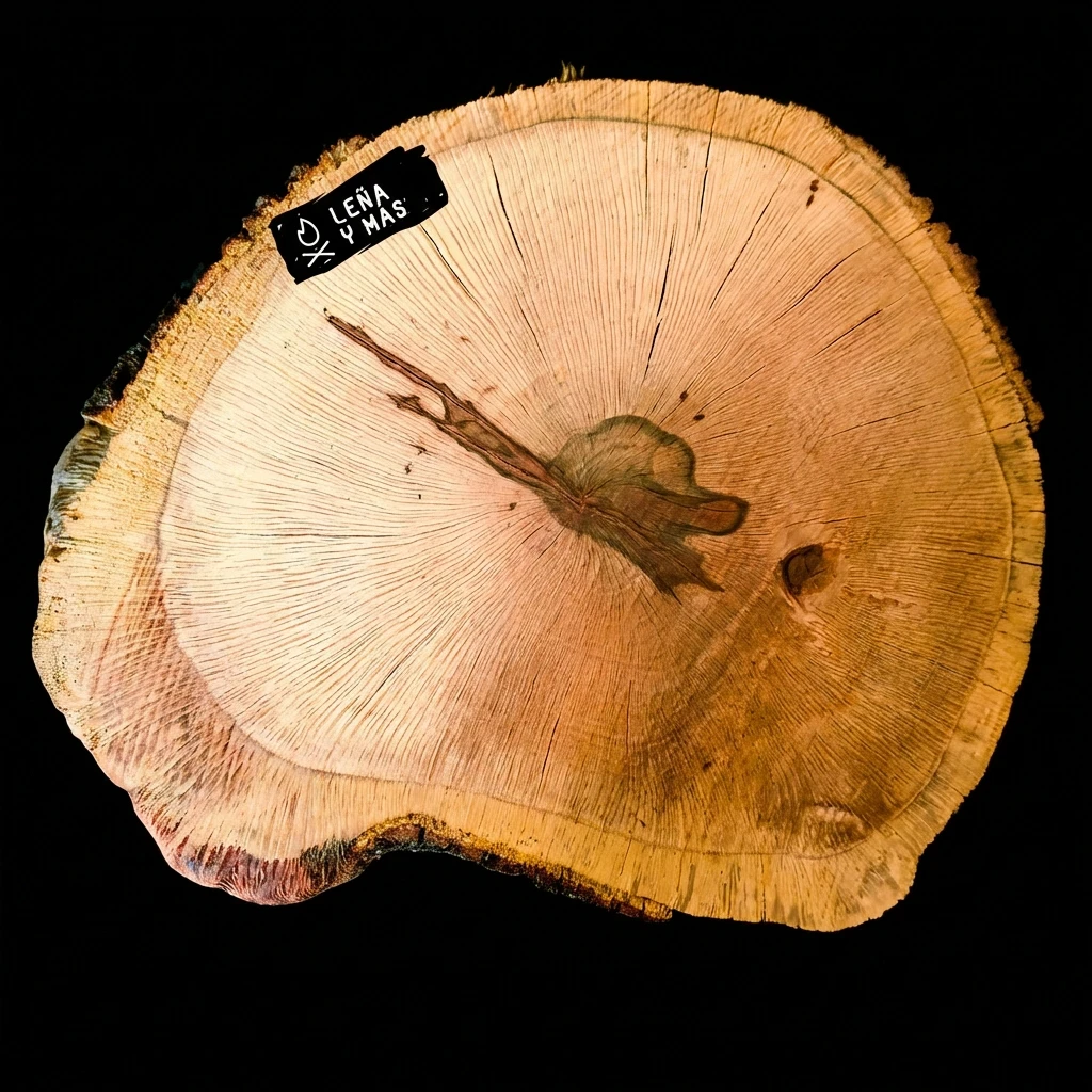 Rodaja de Encina Rústica - E44 (Sin Agujero)