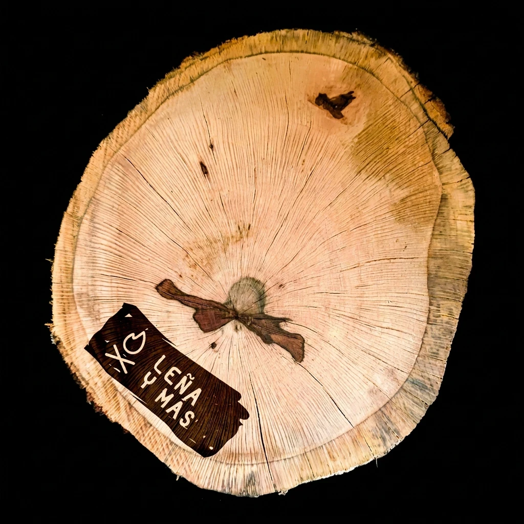 Rodaja de Encina Rústica - E45 (Sin Agujero)