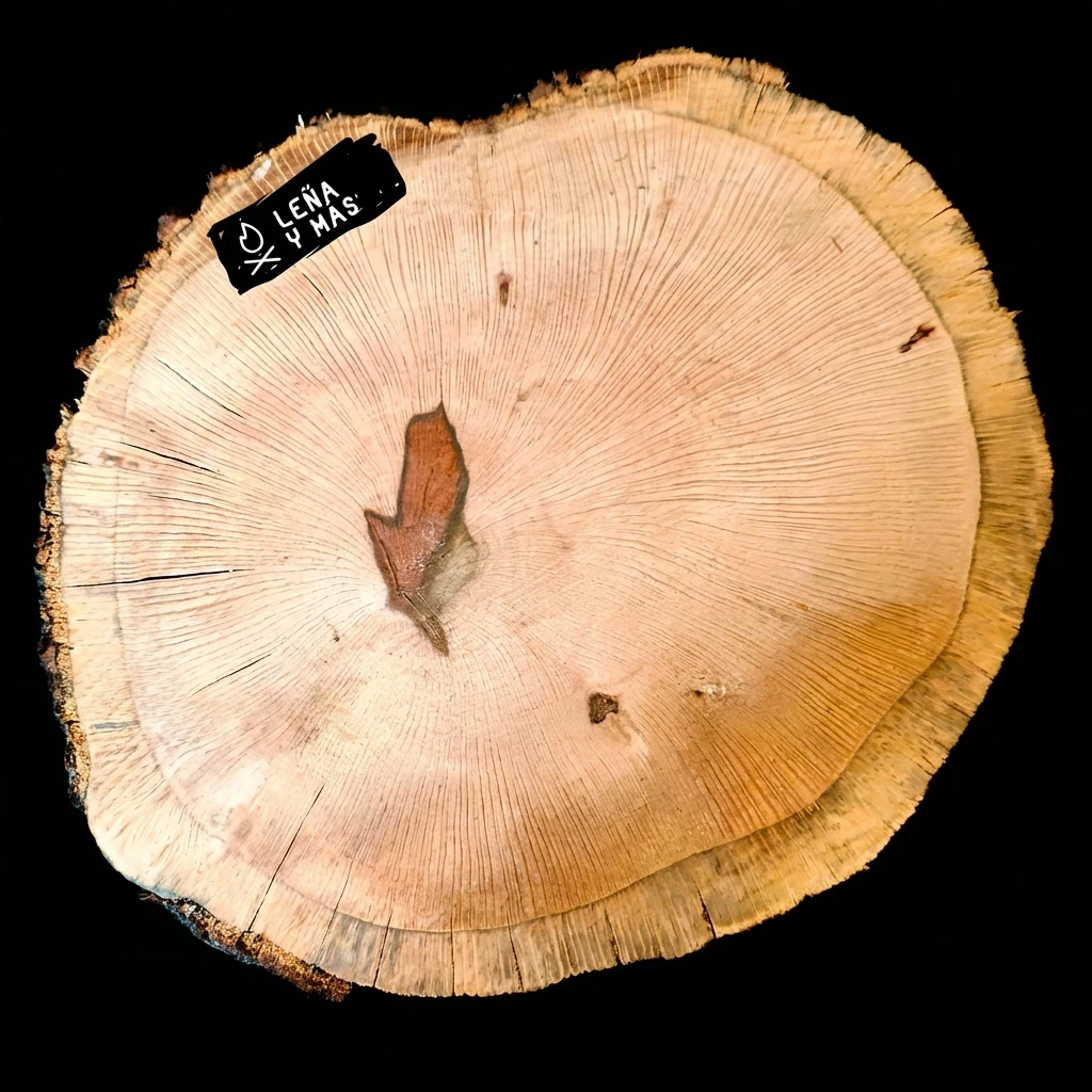 Rodaja de Encina Rústica - E48 (Sin Agujero)