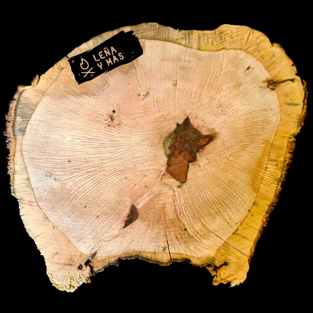 Rodaja de Encina Rústica - E49 (Sin Agujero)