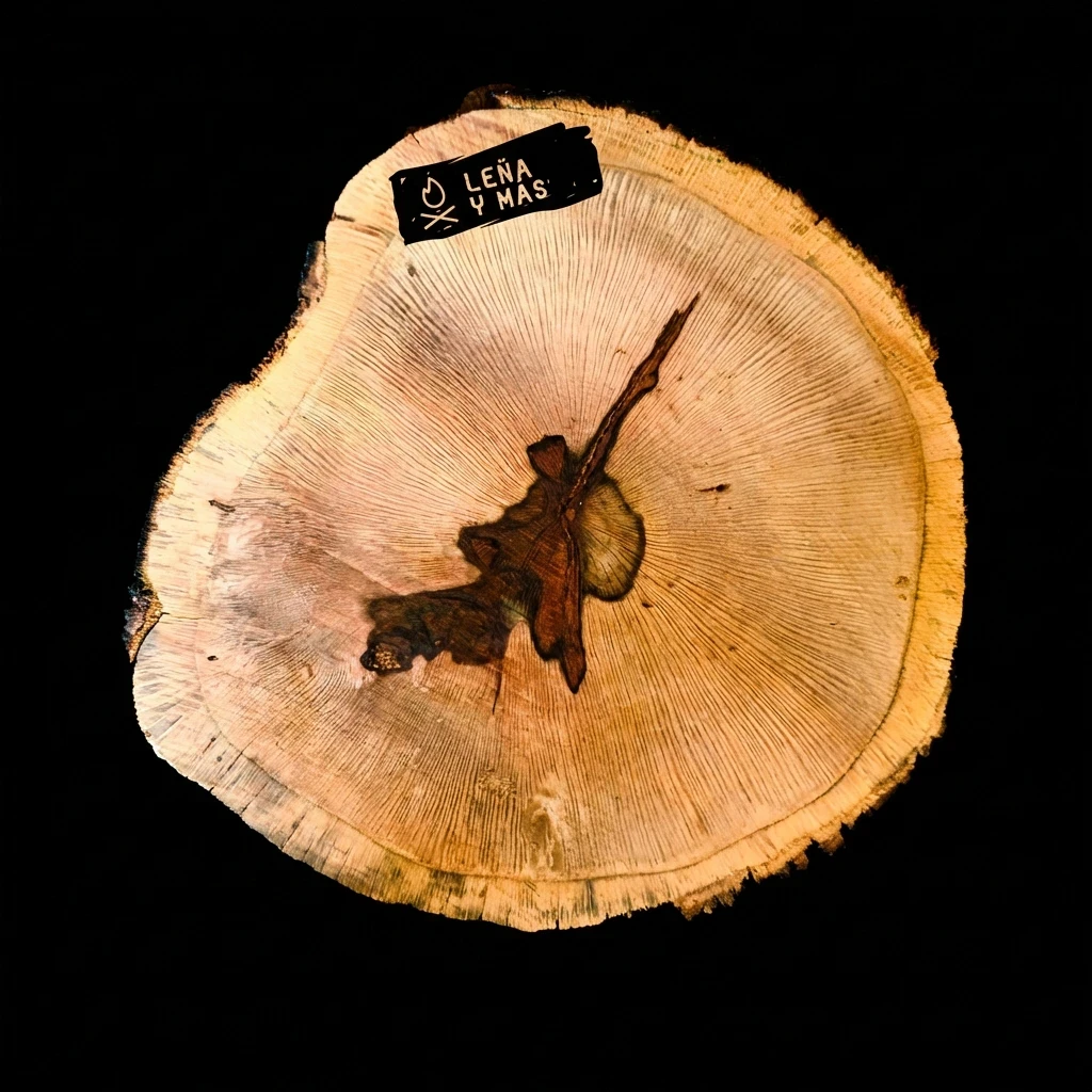 Rodaja de Encina Rústica - E50 (Sin Agujero)