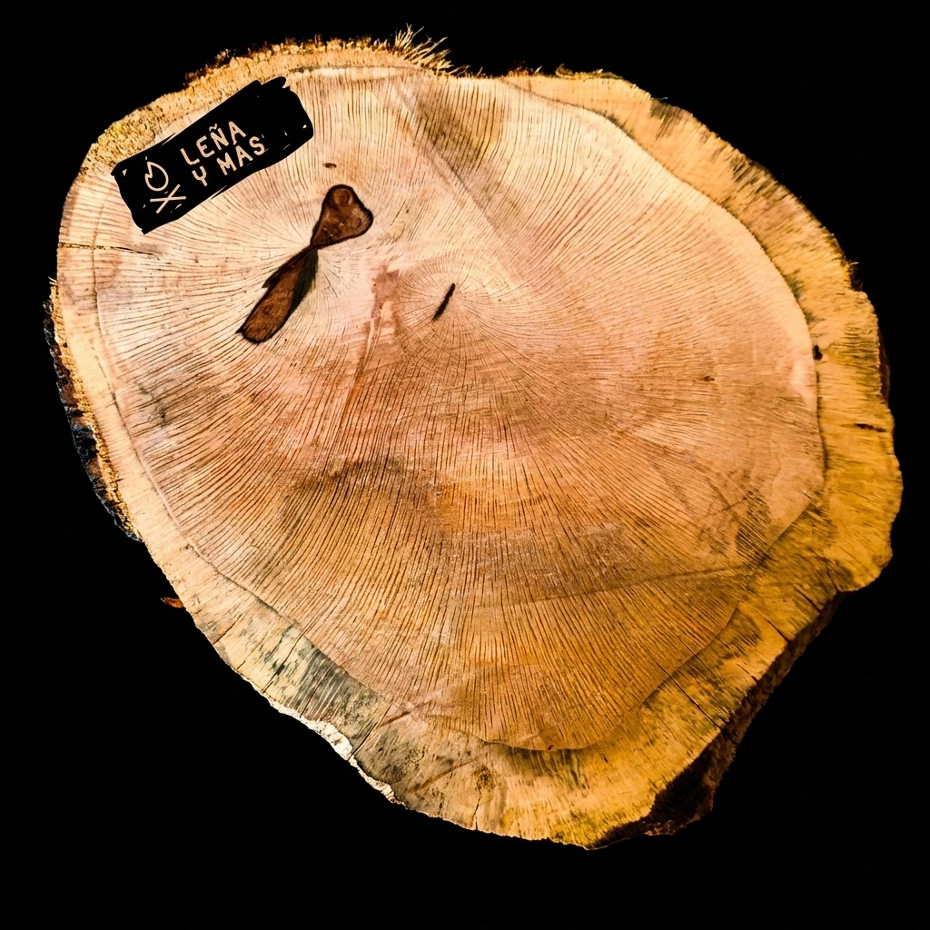 Rodaja de Encina Rústica - E54 (Sin Agujero)