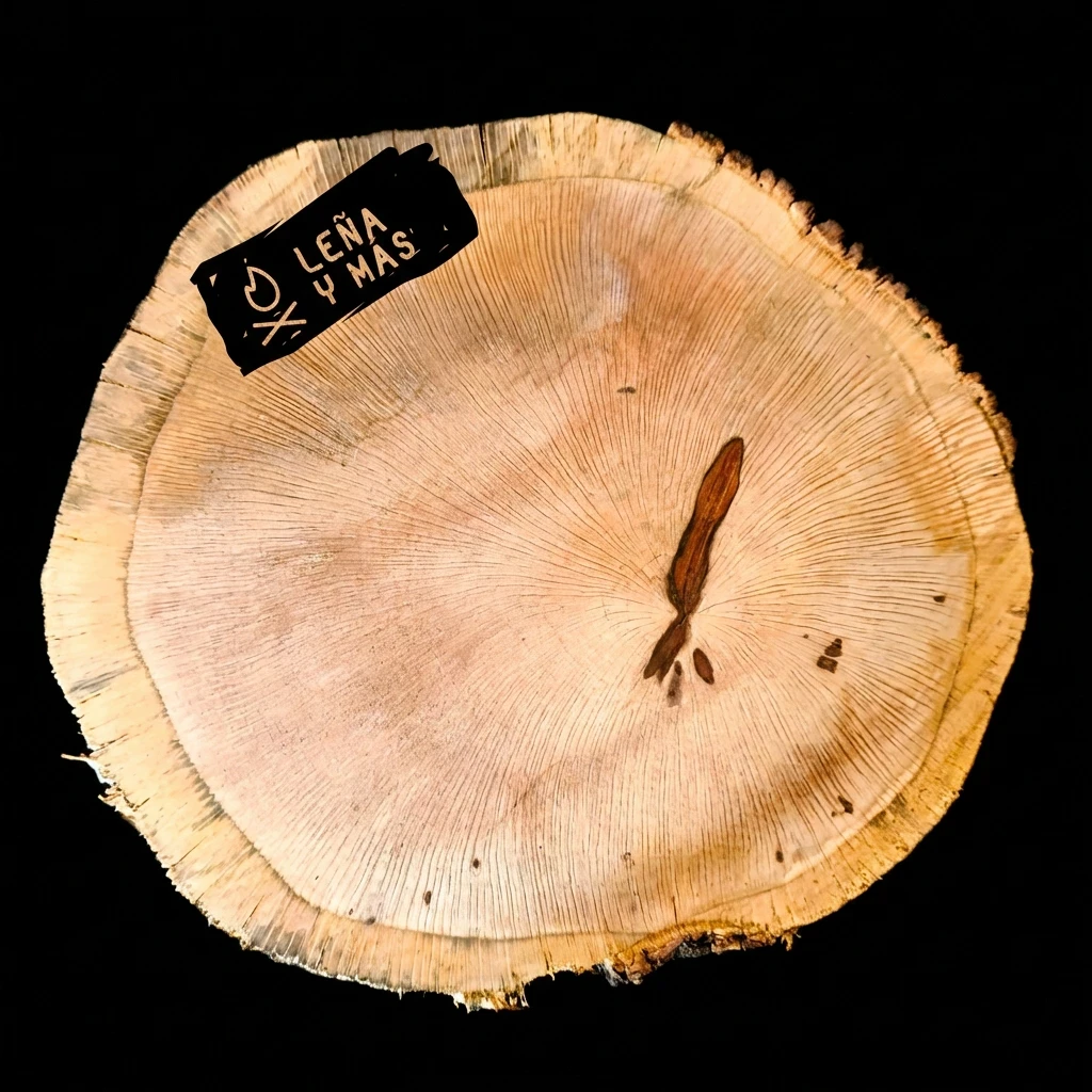 Rodaja de Encina Rústica - E55 (Sin Agujero)