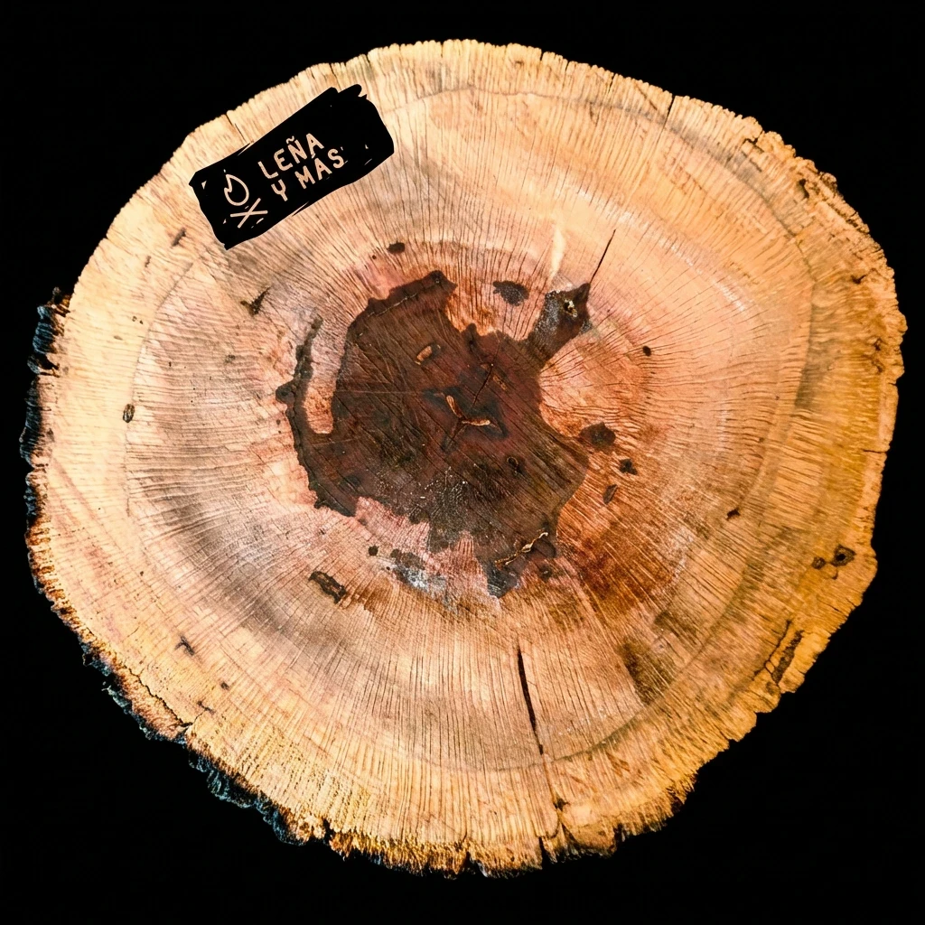 Rodaja de Encina Rústica - E57 (Sin Agujero)