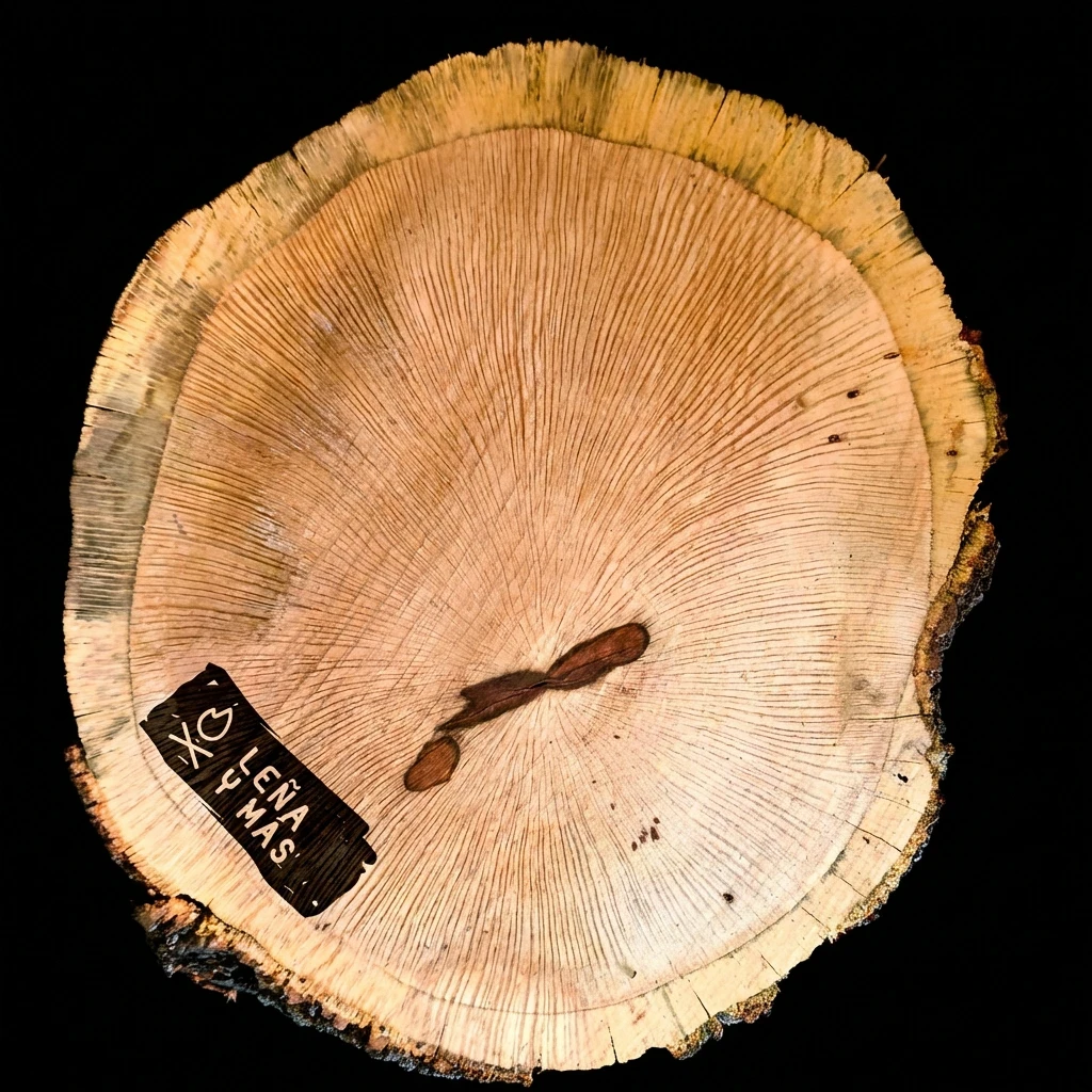 Rodaja de Encina Rústica - E60 (Sin Agujero)