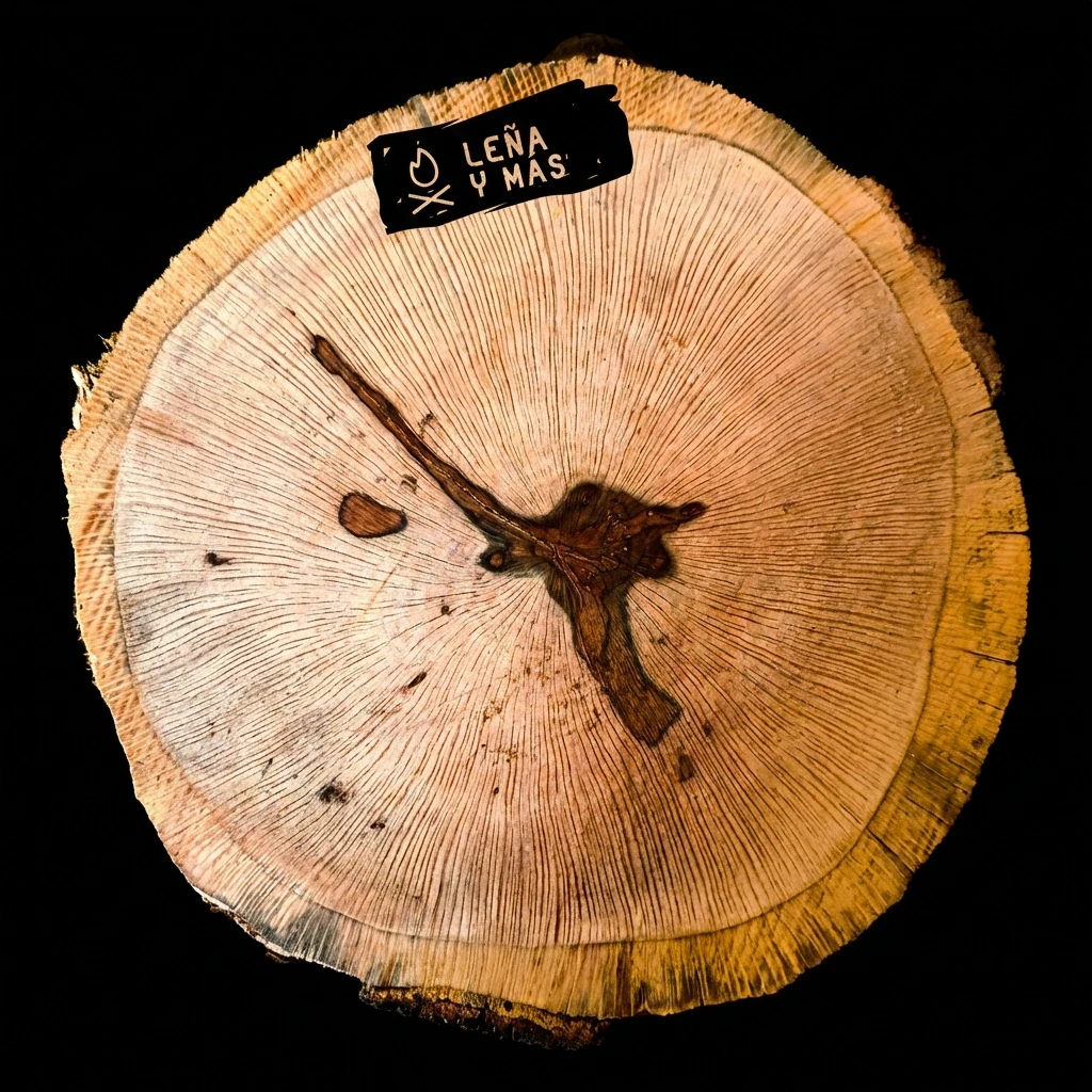 Rodaja de Encina Rústica - E61 (Sin Agujero)